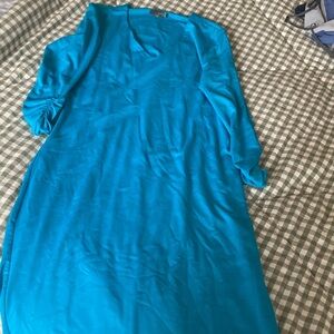 Vibrant Blue Long Sleeve Dress